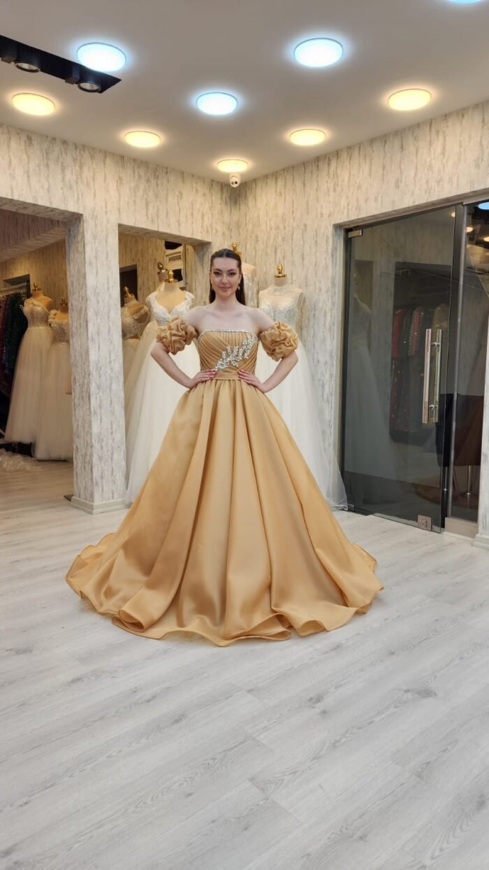 princess-cut dress gold06 - Image 2