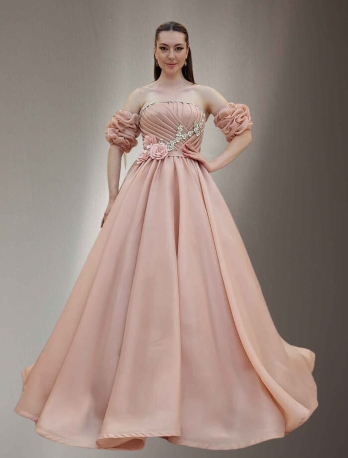 princess-cut dress baby pink - Image 2