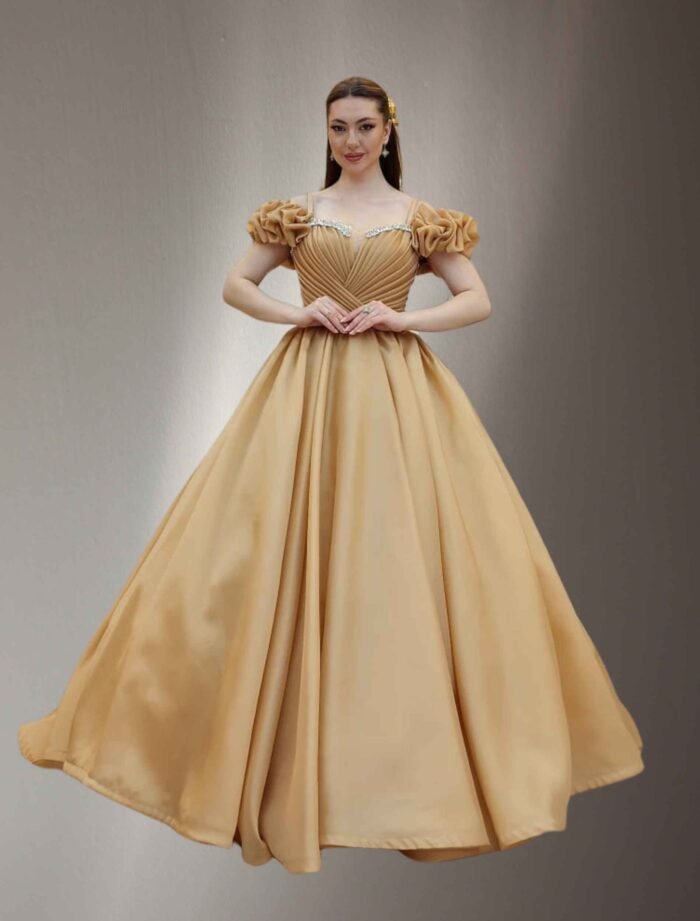 princess-cut dress gold - Image 2