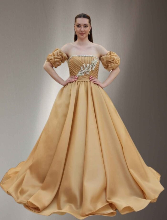 princess-cut dress gold06 - Image 2