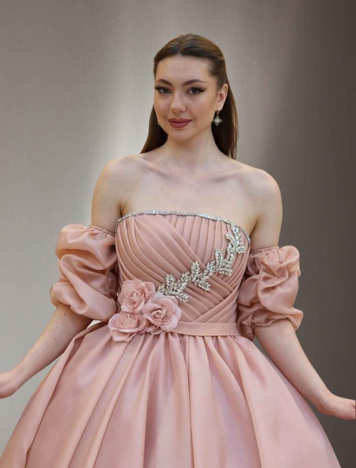 princess-cut dress baby pink