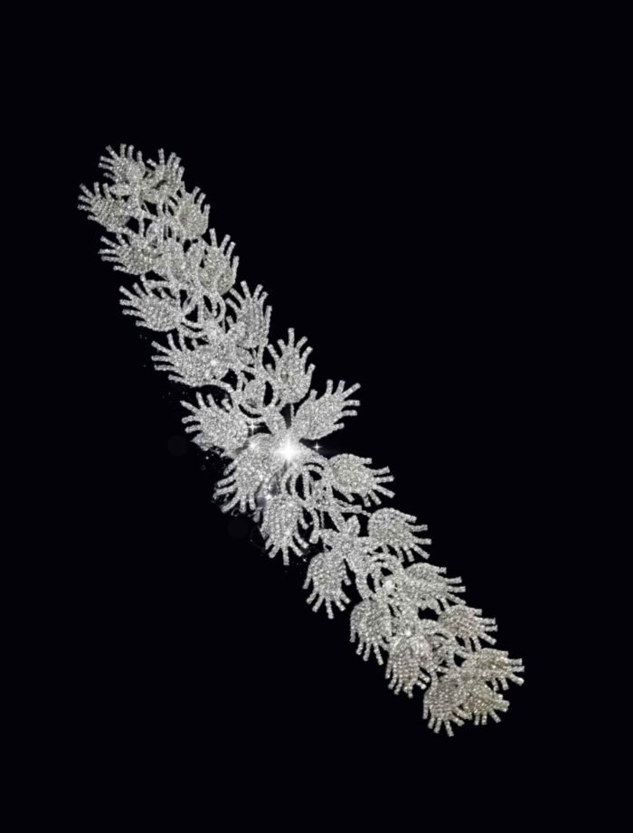 Silver Leaf Bridal Headpiece